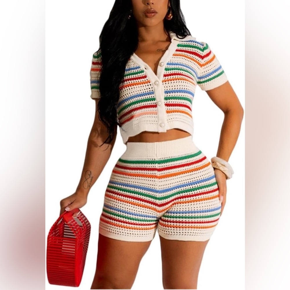 Knit Short Set - Picture 2 of 7